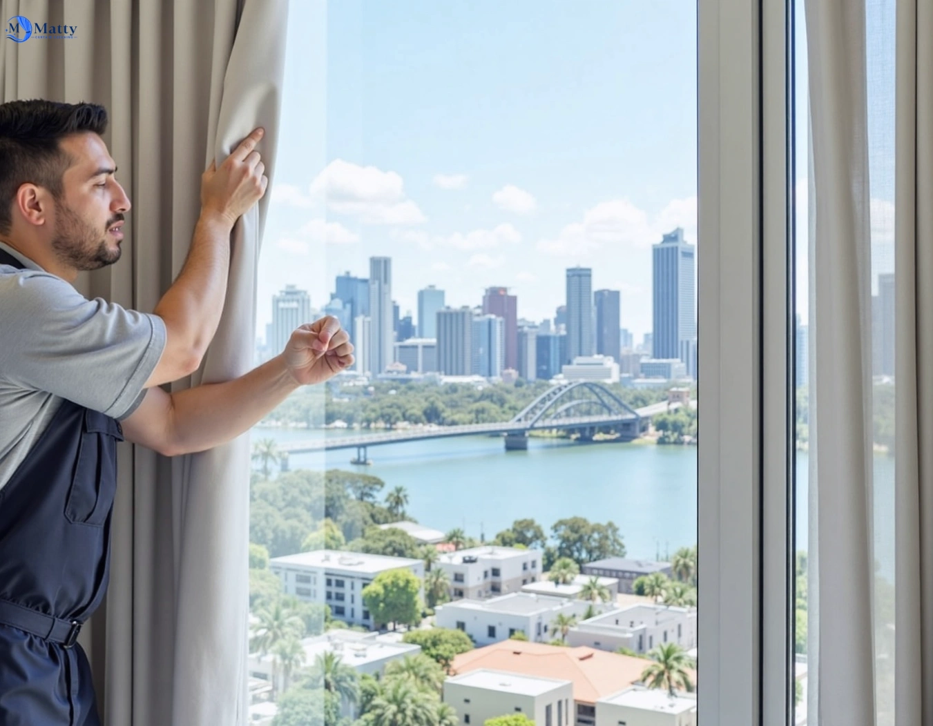 Professional curtain steam cleaning service belmont-vic QLD by Matty Curtain Cleaning