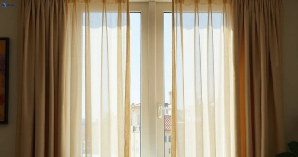Dull dusty drapes in belmont-vic before professional cleaning